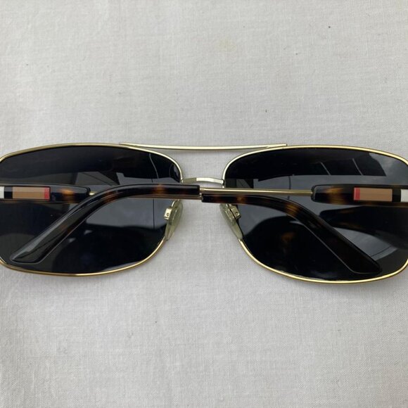 Burberry Men Sunglasses B 3074 1167/83 Aviator Gold Frame - Picture 8 of 14